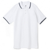 Фото Рубашка поло мужская с контрастной отделкой Practice 270 c Вашим логотипом на заказ.